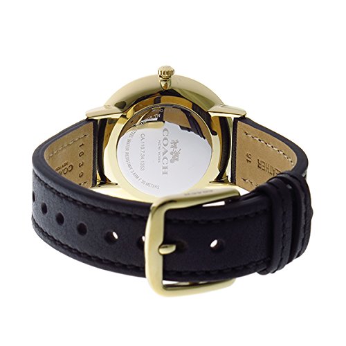 Coach Slim Easton White Dial Black Leather Strap Watch for Women - 14502683 Buy Now By Coach