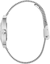 Guess Dream Crystals Silver Dial Silver Mesh Strap Watch For Women - GW0550L1 Buy Now By Guess
