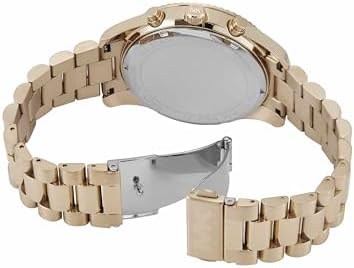 Michael Kors Lexington Chronograph Black Dial Gold Steel Strap Watch for Men - MK9155 Buy Now By Michael Kors
