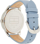 Shop Tommy Hilfiger Brooke Silver Dial Blue Leather Strap Watch for Women - 1782023 in USA