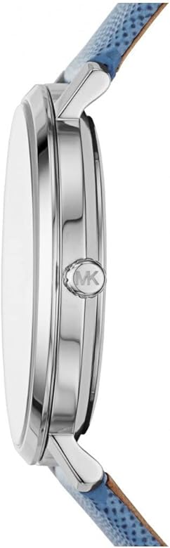 Michael Kors Jaryn Quartz Silver Dial Blue Leather Strap Watch For Women - MK2495 Buy Now By Michael Kors