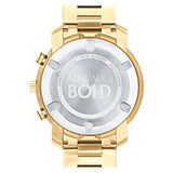 Shop Movado Bold Crystal Pave Rose Gold Dial Rose Gold Steel Strap Watch For Women - 3600493 in USA