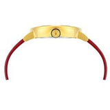 Versace Virtus White Dial Red Leather Strap Watch for Women - VEHC00219 Buy Now By Versace