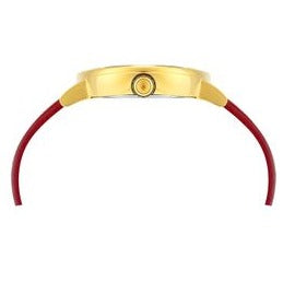 Versace Virtus White Dial Red Leather Strap Watch for Women - VEHC00219 Buy Now By Versace