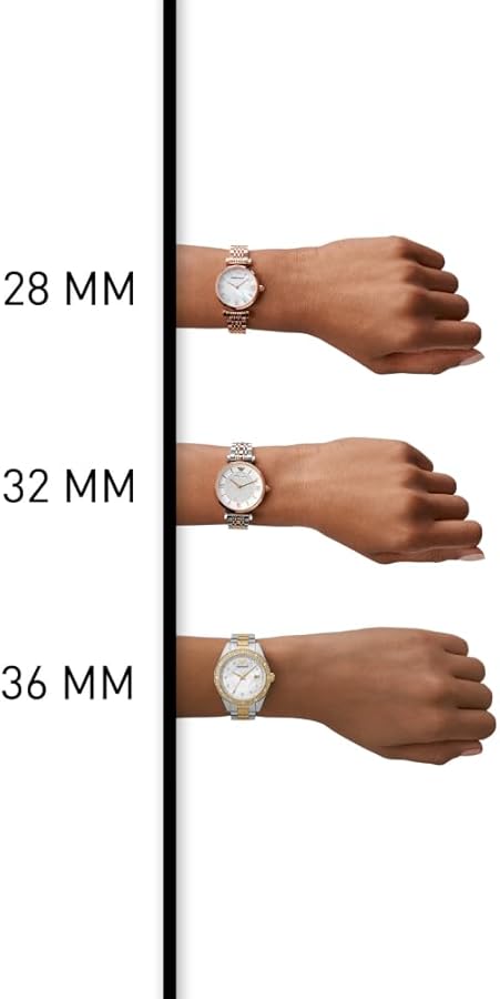 Emporio Armani Aira Three Hand Mother of Pearl Dial Rose Gold Steel Strap Watch For Women - AR11523 Buy Now By Emporio Armani