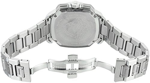 Shop Versace Dylos Chronograph Blue Dial Silver Steel Strap Watch for Men - VQC090016 in USA