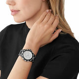 Michael Kors Raquel Three Hand Silver Dial Black Steel Strap Watch For Women - MK4692 Buy Now By Michael Kors