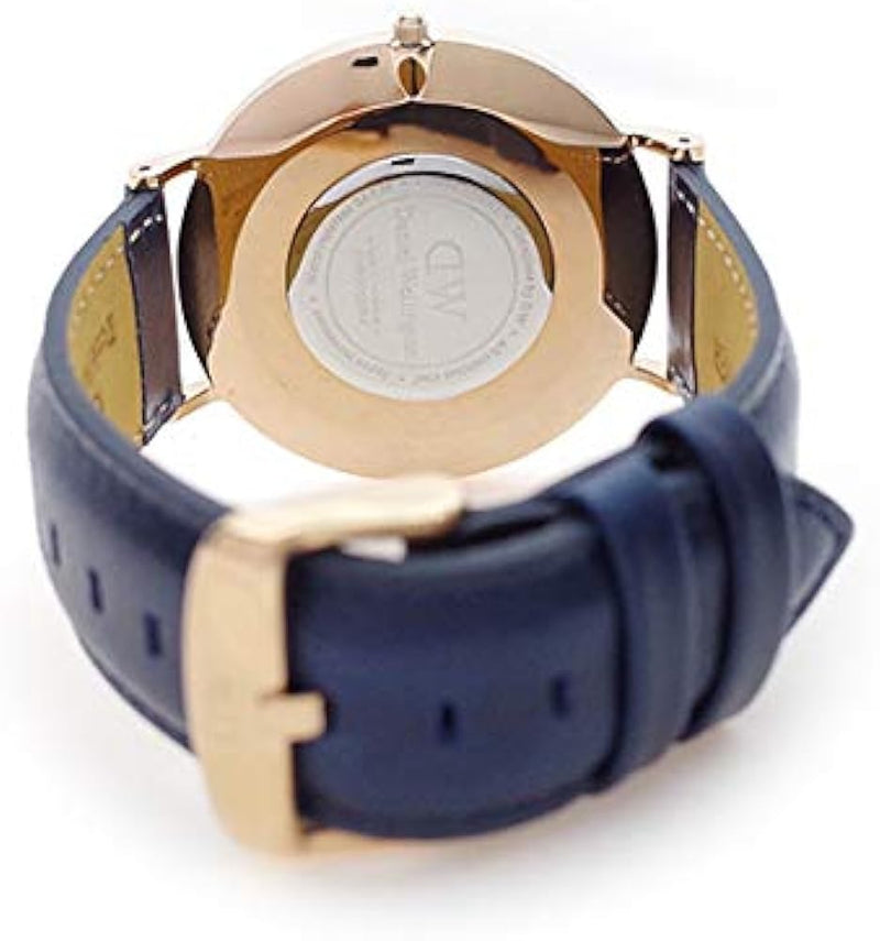 Daniel Wellington Classic Somerset White Dial Blue Leather Strap Watch For Women - DW00100123 Buy Now By Daniel Wellington