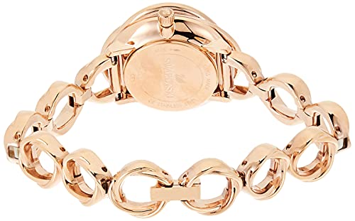 Shop Swarovski Crystal Flower Red Dial Rose Gold Steel Strap Watch for Women - 5552783 in USA