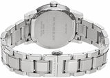Shop Burberry City Chronograph White Dial Silver Steel Strap Watch For Women - BU9700 in USA