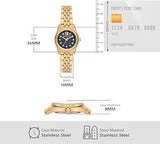 Michael Kors Lexington Three-Hand Blue Dial Gold Steel Strap Watch for Women - MK4802 Buy Now By Michael Kors