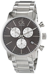 Shop Calvin Klein City Chronograph Black Dial Silver Steel Strap Watch for Men - K2G2714X in USA