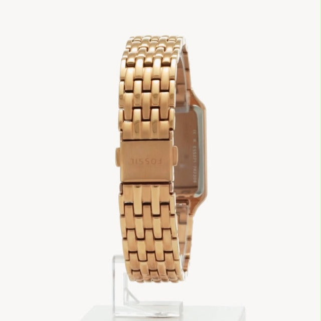 Fossil Raquel Three Hand Date White Dial Rose Gold Steel Strap Watch For Women - ES5271 Buy Now By Fossil