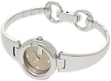Gucci Guccissima Quartz Diamonds Brown Dial Silver Steel Strap Watch For Women - YA134503 Buy Now By Gucci