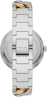 Shop Michael Kors Catelyn Three-Hand Crystals Silver Dial Two Tone Steel Strap Watch for Women - MK4633 in USA