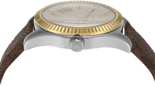 Michael Kors Lexington Silver Dial Brown Leather Strap Watch For Women - MK4745 Buy Now By Michael Kors