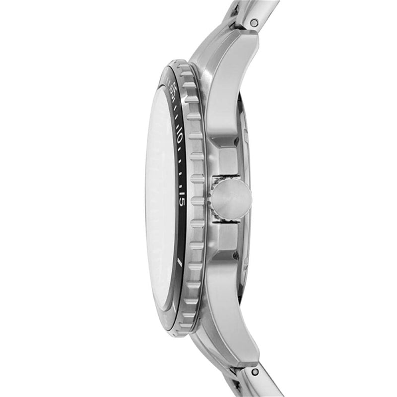 Fossil FB-01 Automatic Skeleton Black Dial Silver Steel Strap Watch for Men - ME3190 Buy Now By Fossil
