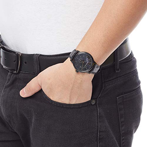 Shop Burberry The Classic Black Dial Black Leather Strap Watch for Men - BU10003 in USA