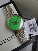 Gucci G Timeless Quartz Green Dial Two Tone Steel Strap Watch For Men - YA1264182 Buy Now By Gucci
