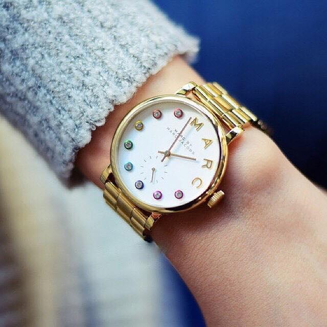 Marc Jacobs Baker White Dial Rose Gold Steel Strap Watch for Women - MBM3441 Buy Now By Marc Jacobs