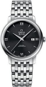 Shop Omega De Ville Prestige Co-Axial Black Dial Silver Steel Strap Watch for Men - 424.10.40.20.01.001 in USA