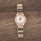 Shop Omega De Ville Prestige Quartz Diamonds Silver Dial Two Tone Steel Strap Watch for Women - 424.25.27.60.52.001 in USA
