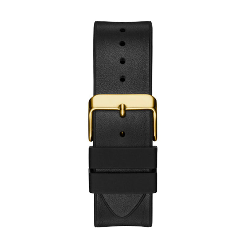 Guess Phoenix Multifunction Black Dial Black Leather Strap Watch for Men - GW0202G1 Buy Now By Guess