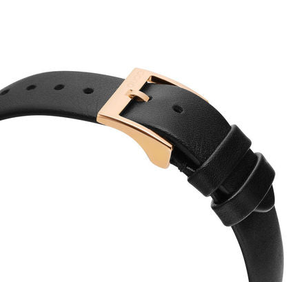 Shop Gucci Diamantissima Quartz Black Dial Black Leather Strap Watch for Women - YA141501 in USA