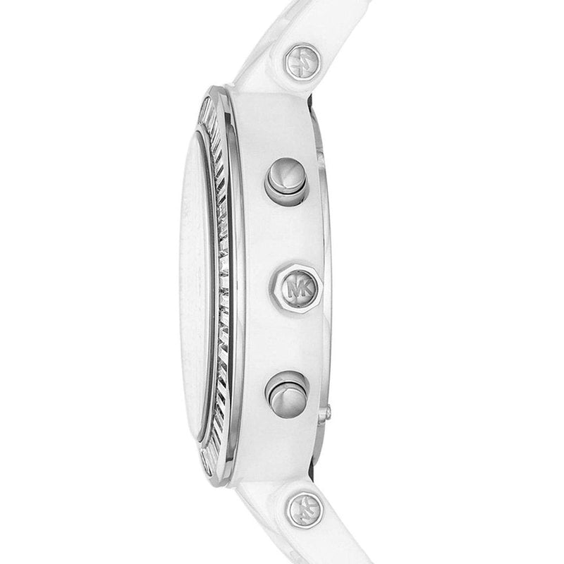 Michael Kors Parker White Dial White Leather Strap Watch for Women - MK5848 Buy Now By Michael Kors
