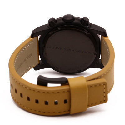 Marc Jacobs Larry Chronograph Black Dial Brown Leather Strap Watch for Men - MBM5053 Buy Now By Marc Jacobs