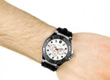 Guess Force Analog Quartz White Dial Black Rubber Strap Watch For Men - W0674G3 Buy Now By Guess