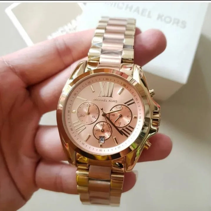 Michael Kors Bradshaw Gold Dial Two Tone Steel Strap Watch for Women - MK6359 Buy Now By Michael Kors