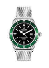 Shop Breitling Superocean Heritage 42mm Chronograph Green Bezel Mens Watch - A1732136 in USA