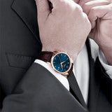 Tissot T Classic Tradition Blue Dial Brown Leather Strap Watch For Men - T063.610.36.047.00 Buy Now By Tissot