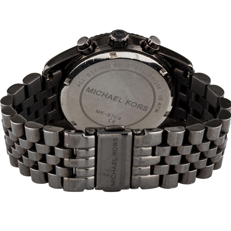 Michael Kors Lexington Chronograph Black Dial Black Steel Strap Watch For Women - MK5709 Buy Now By Michael Kors