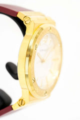 Versace Greca Silver Dial Red Leather Strap Watch for Women - VEVH00420 Buy Now By Versace