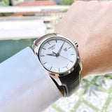 Tissot T Classic Couturier Chronograph White Dial Brown Leather Strap Watch For Men - T035.410.16.031.00 Buy Now By Tissot
