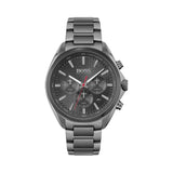 Hugo Boss Distinct Chronograph Grey Dial Grey Steel Strap Watch for Men - 1513858