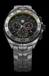 Shop Tag Heuer Formula 1 Senna Limited Edition Chronograph Black Dial Silver Steel Strap Watch for Men - CAZ1013.BA0883 in USA