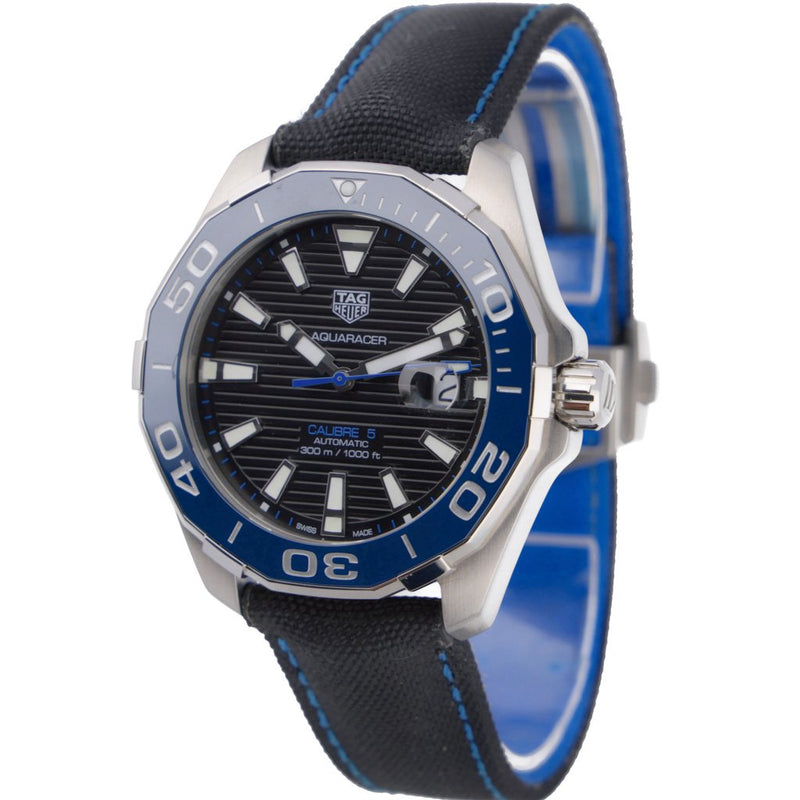 Shop Tag Heuer Aquaracer Black Dial Watch for Men - WAY201C.FC6395 in USA