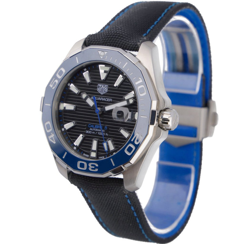 Shop Tag Heuer Aquaracer Black Dial Watch for Men - WAY201C.FC6395 in USA