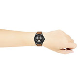 Gucci G-Timeless Chronograph Black Dial Brown Leather Strap Watch For Men - YA126271 Buy Now By Gucci