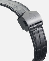 Tag Heuer Monaco Automatic Chronograph Black Dial Black Leather Strap Watch for Men - CBL2180.FC6497 Buy Now By Tag Heuer