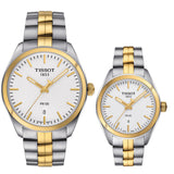 Tissot T Classic PR 100 Sport Chic White Dial Two Tone Steel Strap Watch For Women - T101.210.22.031.00 Buy Now By Tissot