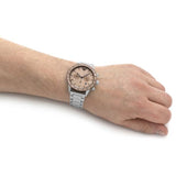 Emporio Armani Mario Chronograph Beige Dial Silver Steel Strap Watch For Men - AR11352 Buy Now By Emporio Armani