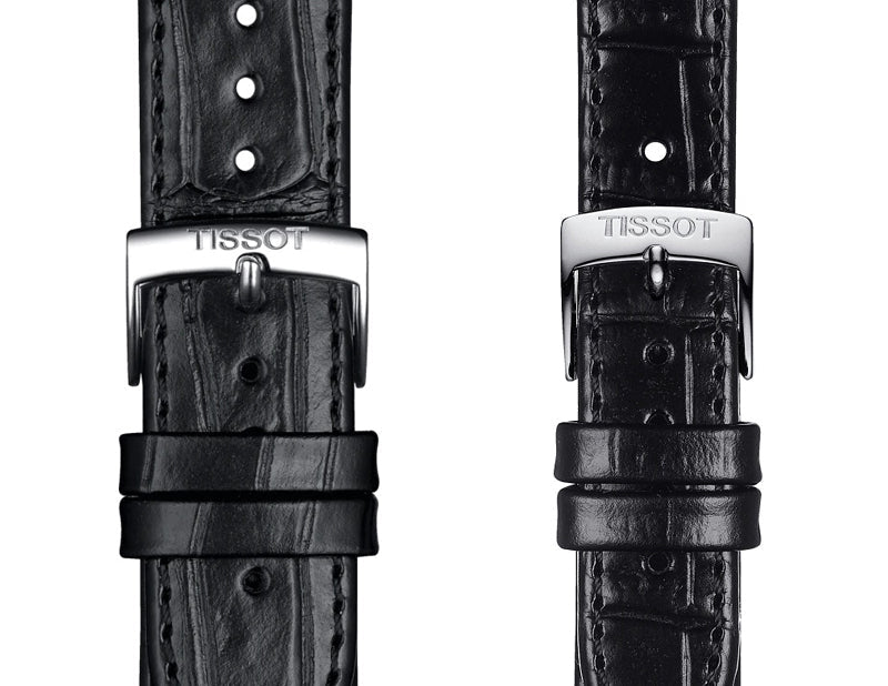 Tissot Carson Premium Silver Dial Black Leather Strap Watch For Men - T122.410.16.033.00 Buy Now By Tissot