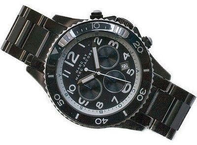 Marc Jacobs Rock Chronograph Limited Edition Gray Dial Gray Steel Strap Watch for Women - MBM5025 Buy Now By Marc Jacobs