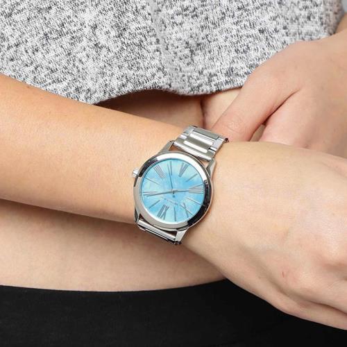 Michael Kors Hartman Quartz Blue Dial Silver Steel Strap Watch For Women - MK3519 Buy Now By Michael Kors