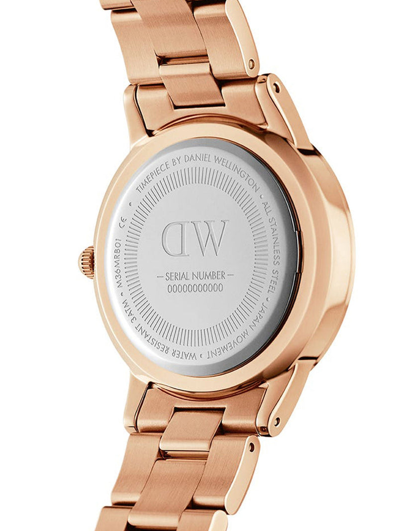 Daniel Wellington Iconic Link Emerald Green Dial Rose Gold Steel Strap Watch For Women - DW00100419 Buy Now By Daniel Wellington