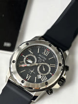 Bulova Marine Star Chronograph Black Dial Black Rubber Strap Watch for Men - 98B127 Buy Now By Bulova